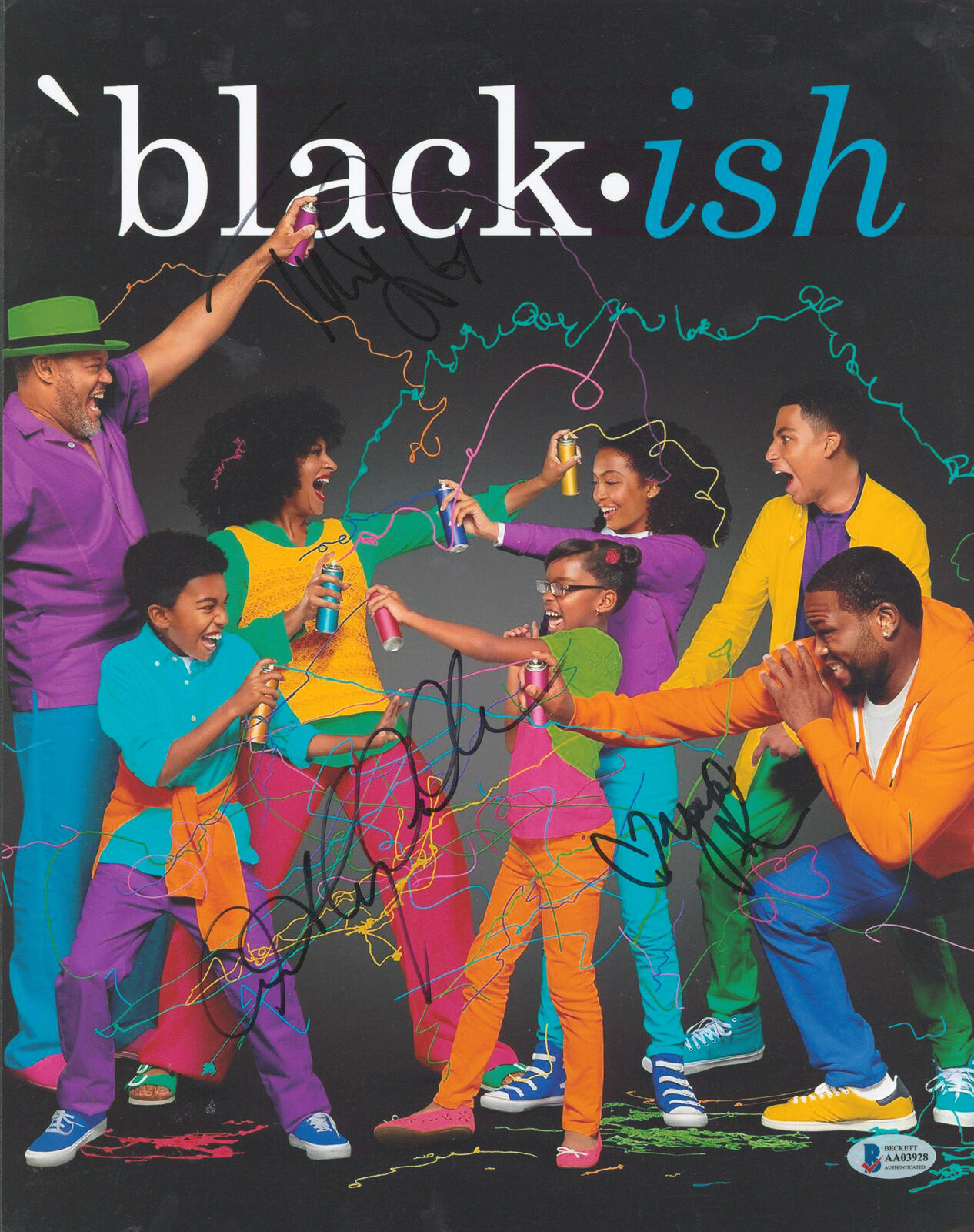 Black-ish (3) Anderson, Shahidi & Ross Authentic Signed 11x14 Photo Poster painting BAS #AA03928