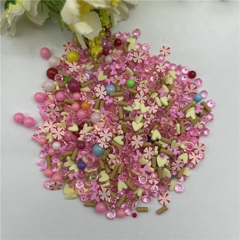 20g Candy heart mixing Snow  for Resin DIY Supplies Nails Art Polymer Clear Clay accessories DIY Sequins scrapbook shakes Craft