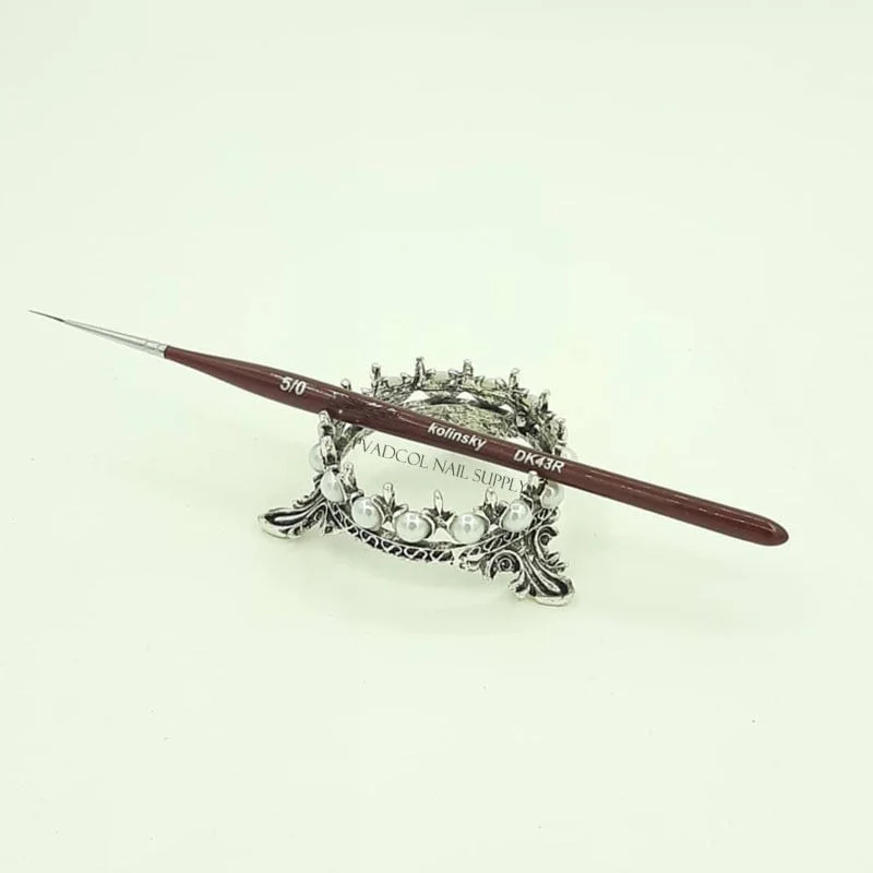 Kolinsky Acrylic Nail Art Liner Striping Brush Fine French Stripe Pen Line Detail Painting Nail Brushes Wooden Handle Manicure-Nail Inspo