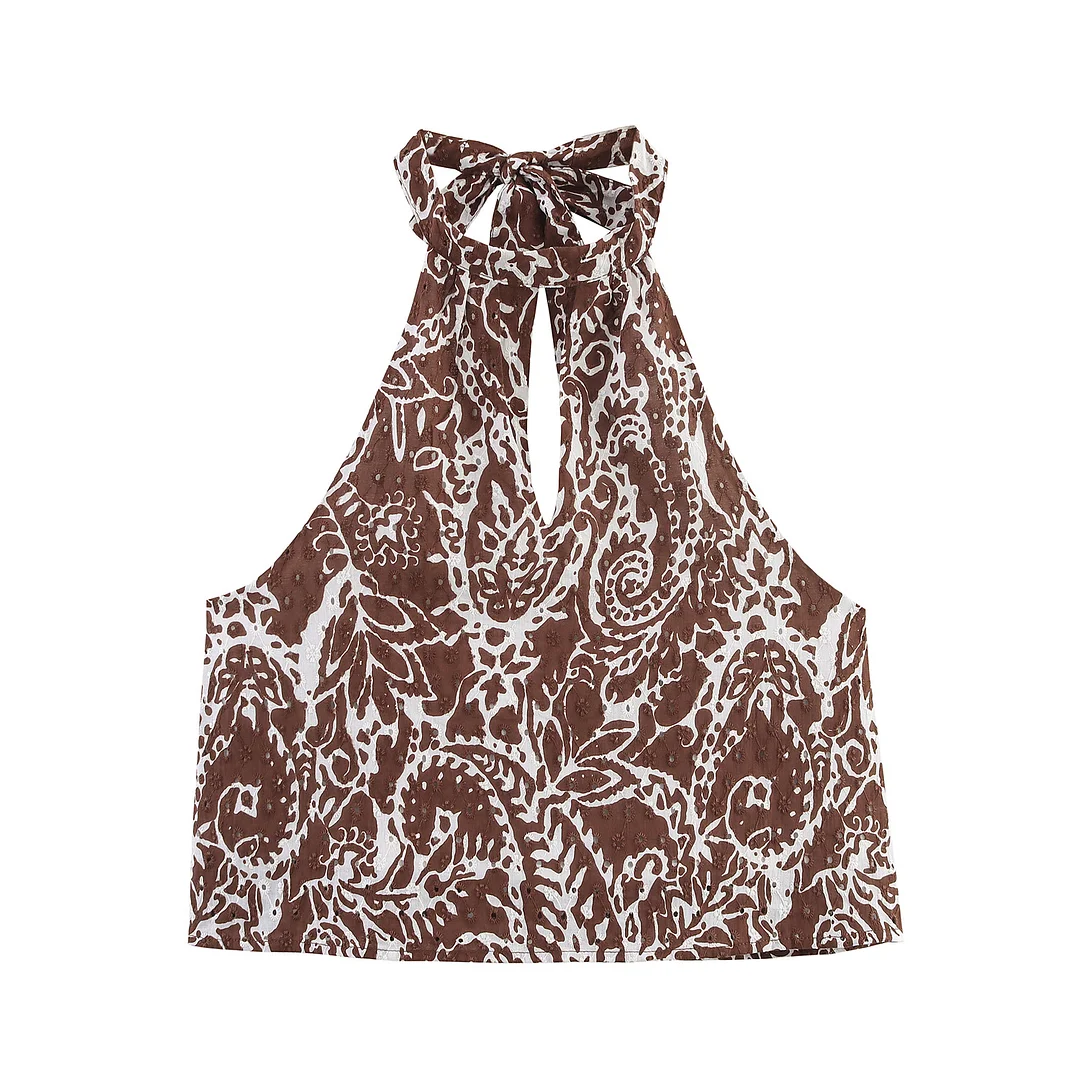 Nigikala Nigikala For Women's Clothing INS Burst Hollow Embroidery Top + Hollow Embroidery Fan Flute Skirt