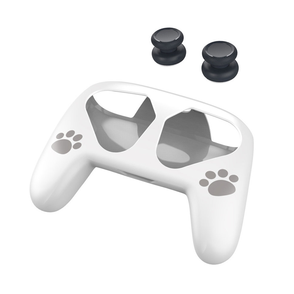 

Hard Case Shell for Switch Pro Controller Cover Thumb Grips Caps Kits White, 501 Original