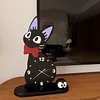 Black Cat Clock Decor - Whimsical Design - Timeless Charm