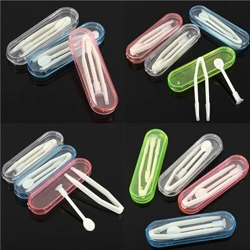1Set OR 3Set New Multicolor Contact Lenses Tweezers and Suction Stick for Special Clamps Tool Contact Lens Inserter Remover