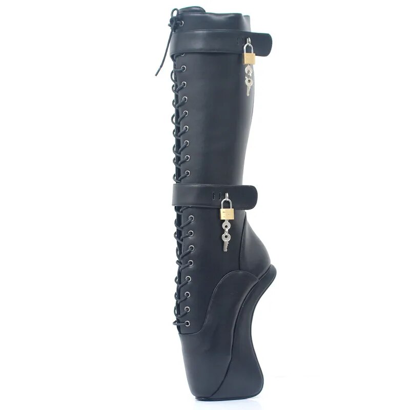 VCSHOES 7.09in High Height Women's Party Boots Hoof Heels Knee-High Boots US Size 6-14 No.MT1822
