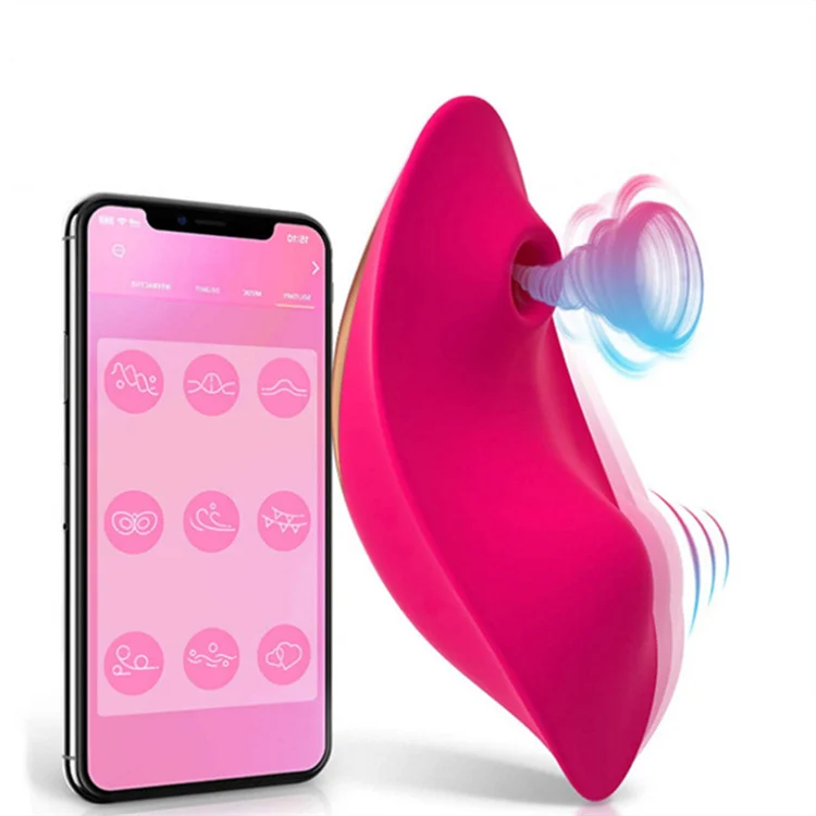 Tragen Sie Saug-App mit drahtloser Fernbedienung, Sexspielzeug