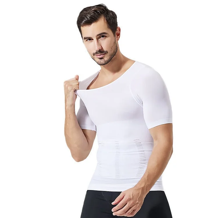 Men Body Toning Shaper T-Shirt