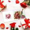 6Pcs Valentines Day Diamond Painting Greeting Card
