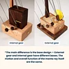 MarinerPoet&trade; Handcrafted Wooden Manta Ray Automaton