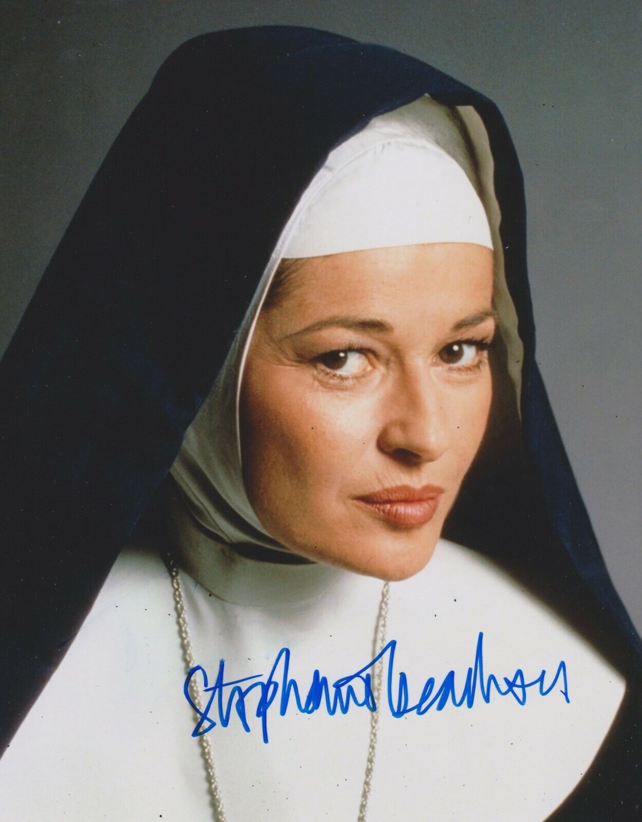 Stephanie Beacham Signed Sister Kate 10x8 Photo Poster painting AFTAL