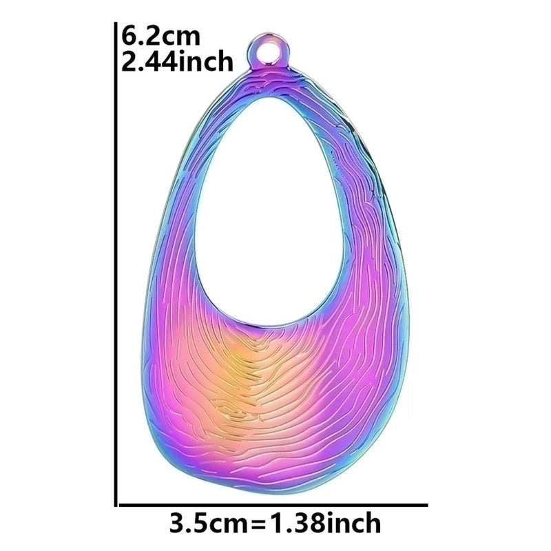 1 Piece 304 Stainless Steel Geometric Pendant