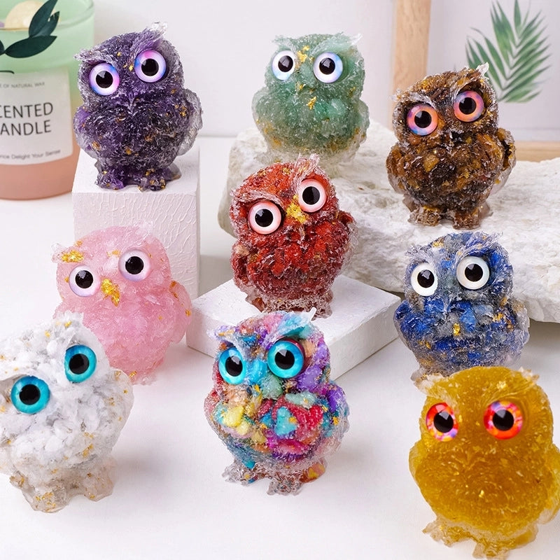 Minimalist Owl Crystal Artificial Decorations
