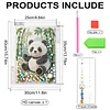 Gr&uuml;ner Panda DIY, teilweise Diamantperlen-Malerei-Kunstsets, 30x40cm, Spezialform-Perlengem&auml;lde, Bildkunst, Bastelarbeiten f&uuml;r Wanddekoration zu Hause