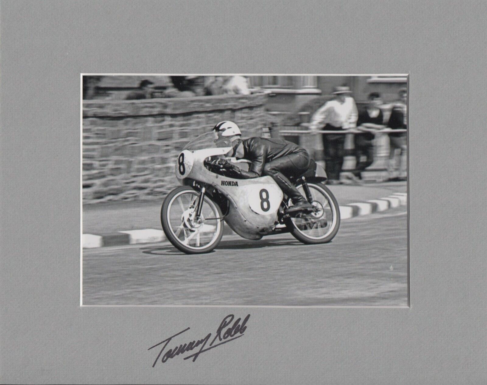 Tommy Robb Hand Signed 10x8 Mount Photo Poster painting Display MotoGP Autograph 1