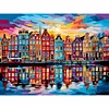 Amsterdam Hues-Framed oil painting by numbers 40*30CM