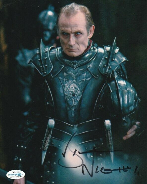 BILL NIGHY SIGNED UNDERWORLD RISE OF THE LYCANS 8x10 Photo Poster painting! ACOA COA EXACT PROOF