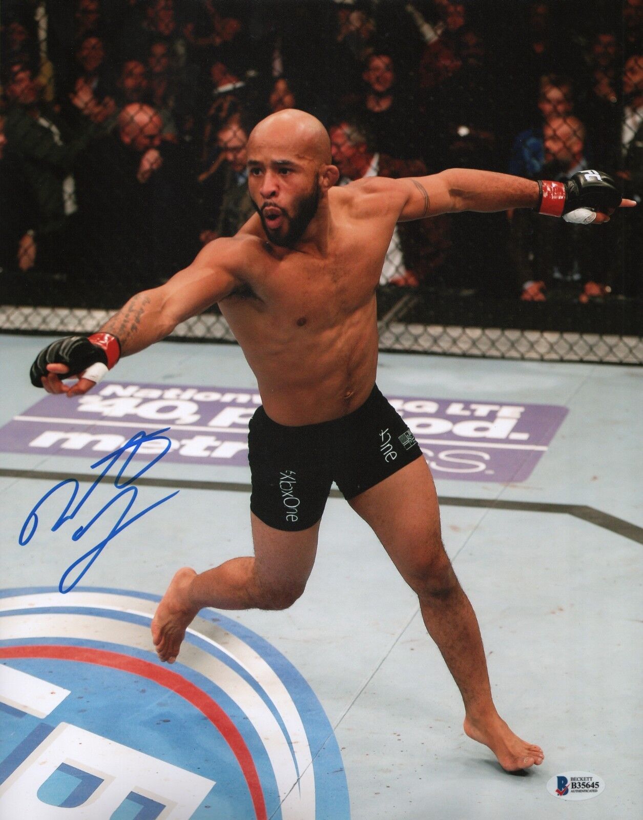 Demetrious Johnson Signed 11x14 Photo Poster painting BAS Beckett COA UFC Picture Autograph 186