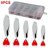 5pcs Metal Jig Spoon Spinner Fishing Lure Wobbler Bait Set Hard Bait for Fishing