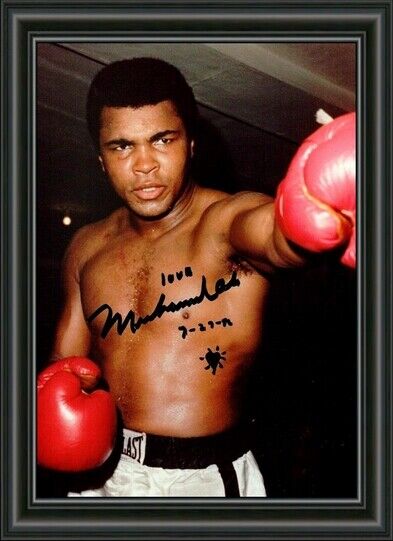 Muhammad Ali BOXING - A4 SIGNED Photo Poster painting POSTER PRINT -  POSTAGE