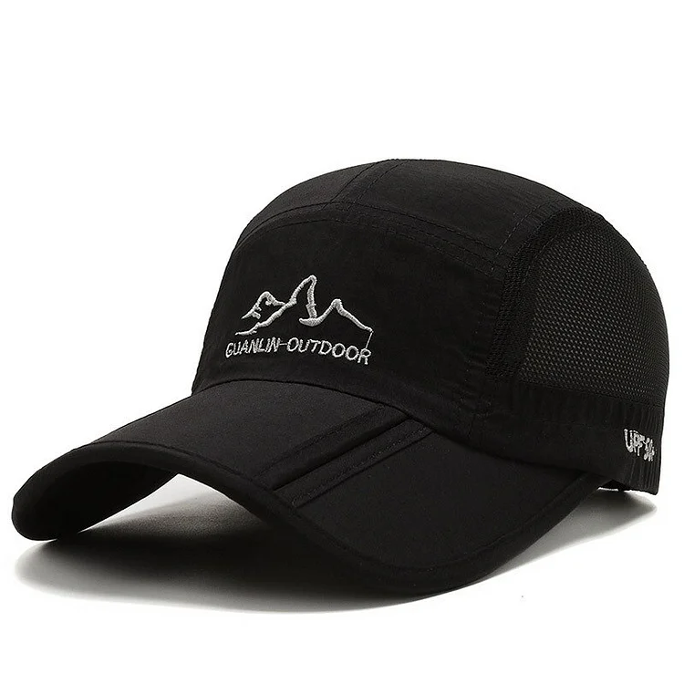 Unisex Outdoor Sport Quick Drying Ultra-Thin Breathable Baseball Cap Men Women Summer Snapback Folding Hiking Mountaineering Hat