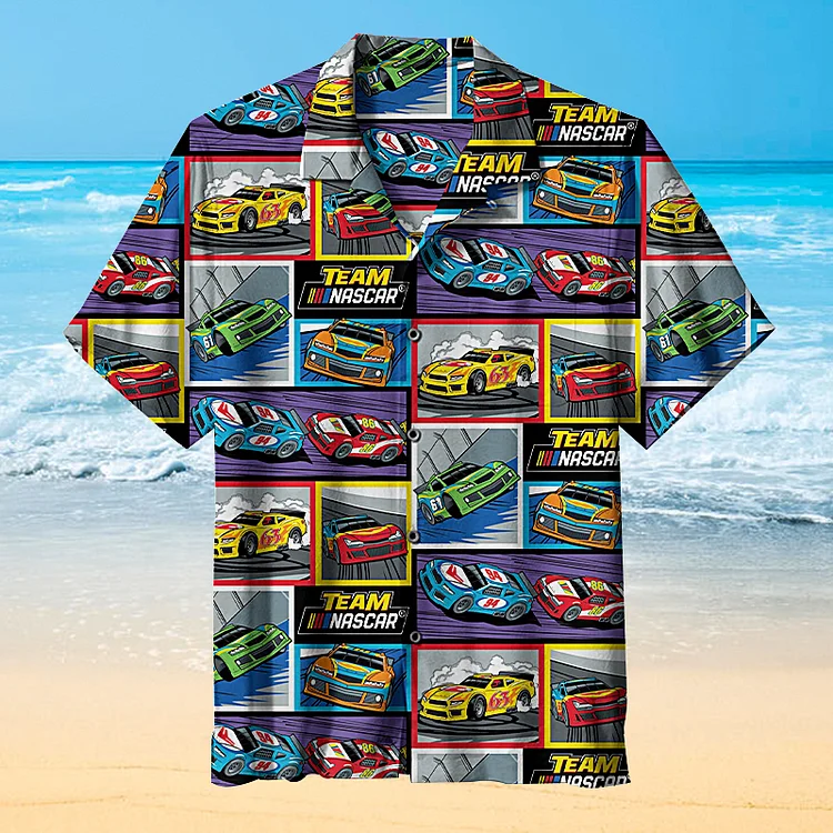 Racing Enthusiasts Collage Art | Hawaiian Shirt