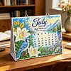 DIY 2027 Diamond Painting Calendar Art Kit Paper Desk Calendar Desktop Decoration Craft Kit