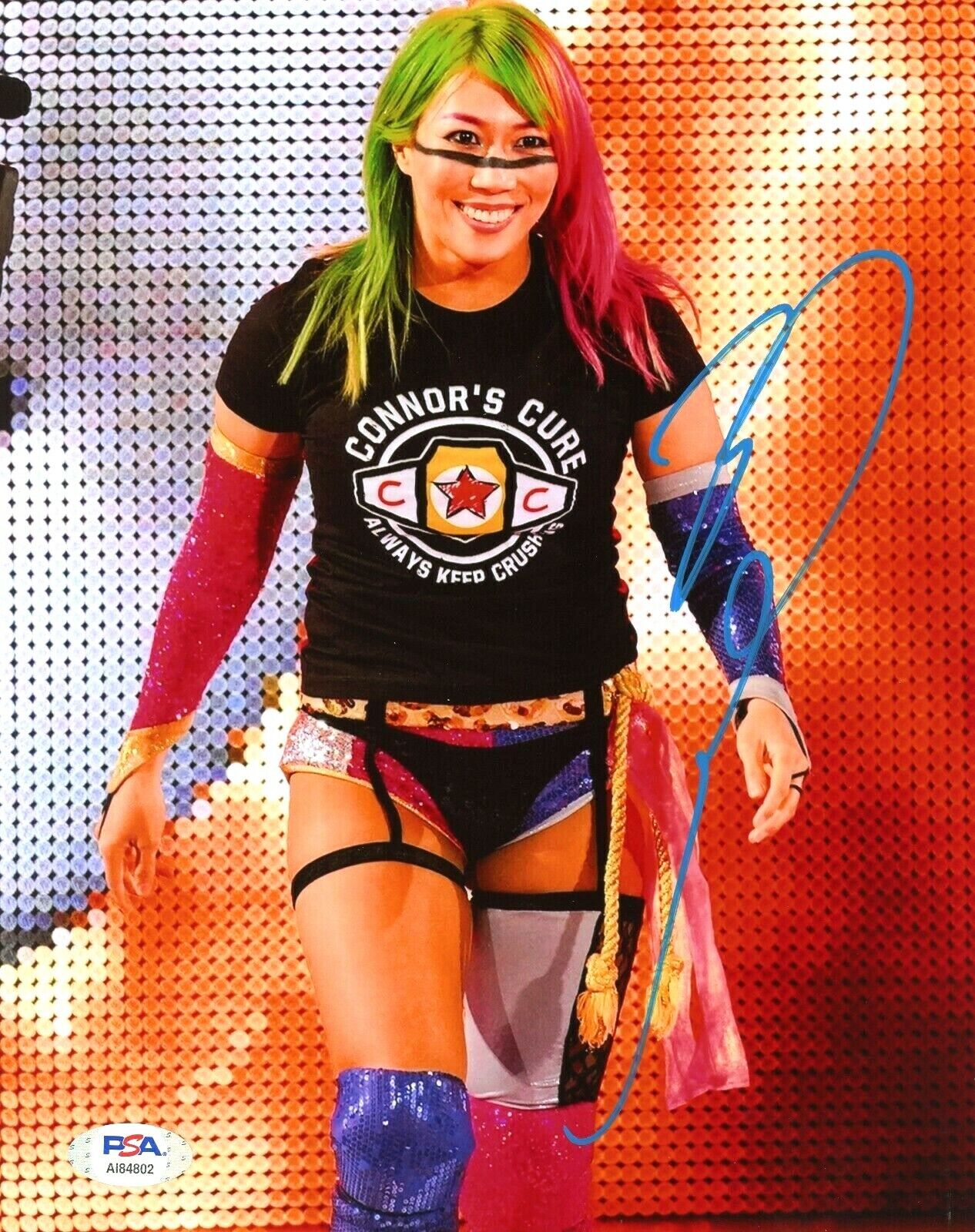 WWE ASUKA HAND SIGNED AUTOGRAPHED 8X10 Photo Poster painting WITH PSA DNA COA 7 RARE