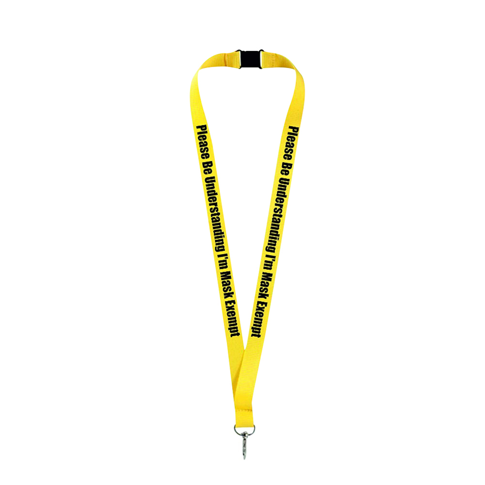 

Health ID Card Holder String Strap Travel Lanyard for Mask Exemption Card, Yellow, 501 Original