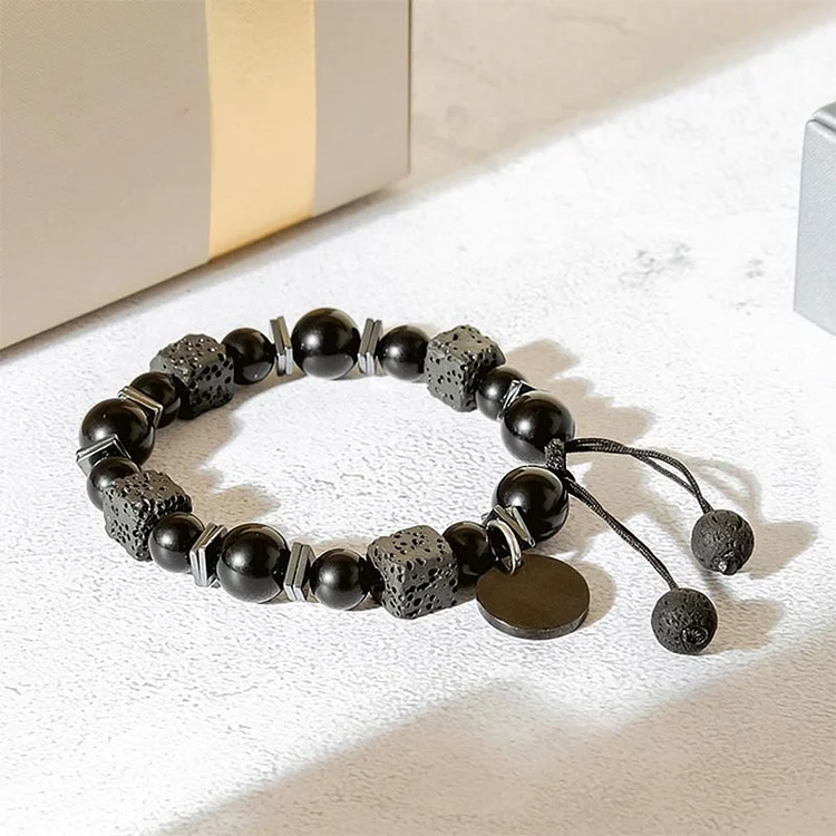 Obsidian Lava Stone Tranquillity Bracelet
