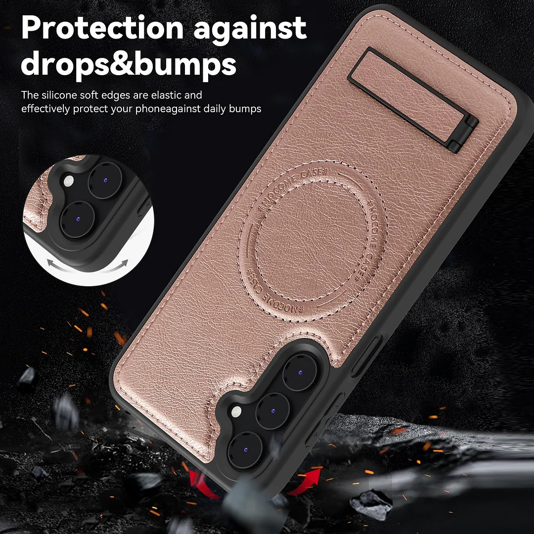 Samsung Galaxy Z Fold 6 Leather Case Magnetic Protective Case Holder Phone Case