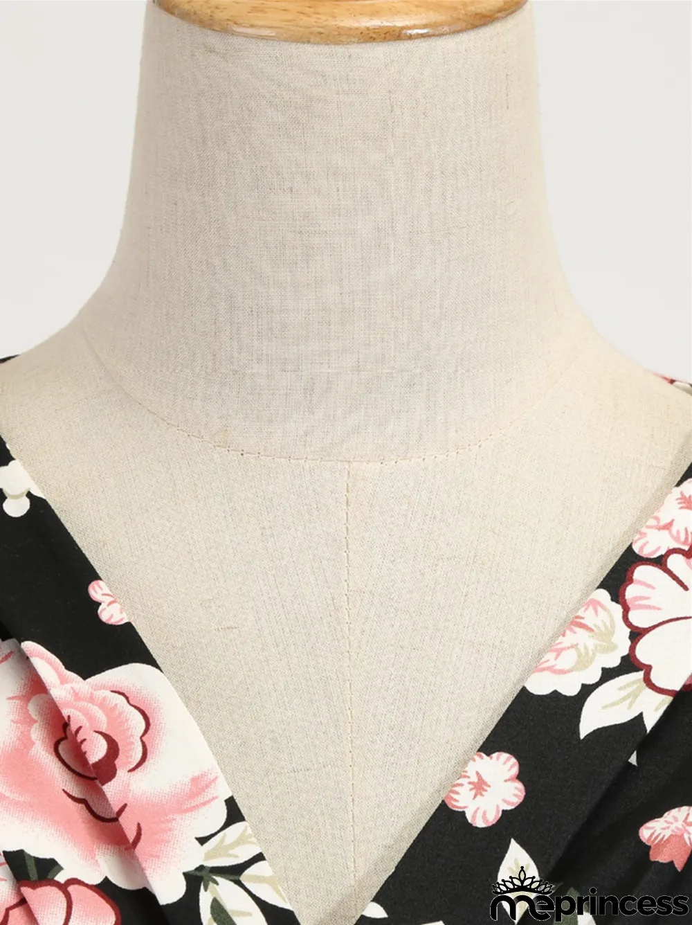 New Hepburn Vintage Cotton Floral Print Flower Dress Casual Short Sleeve Retro 50s 60s Swing Women Summer Swing Dresses