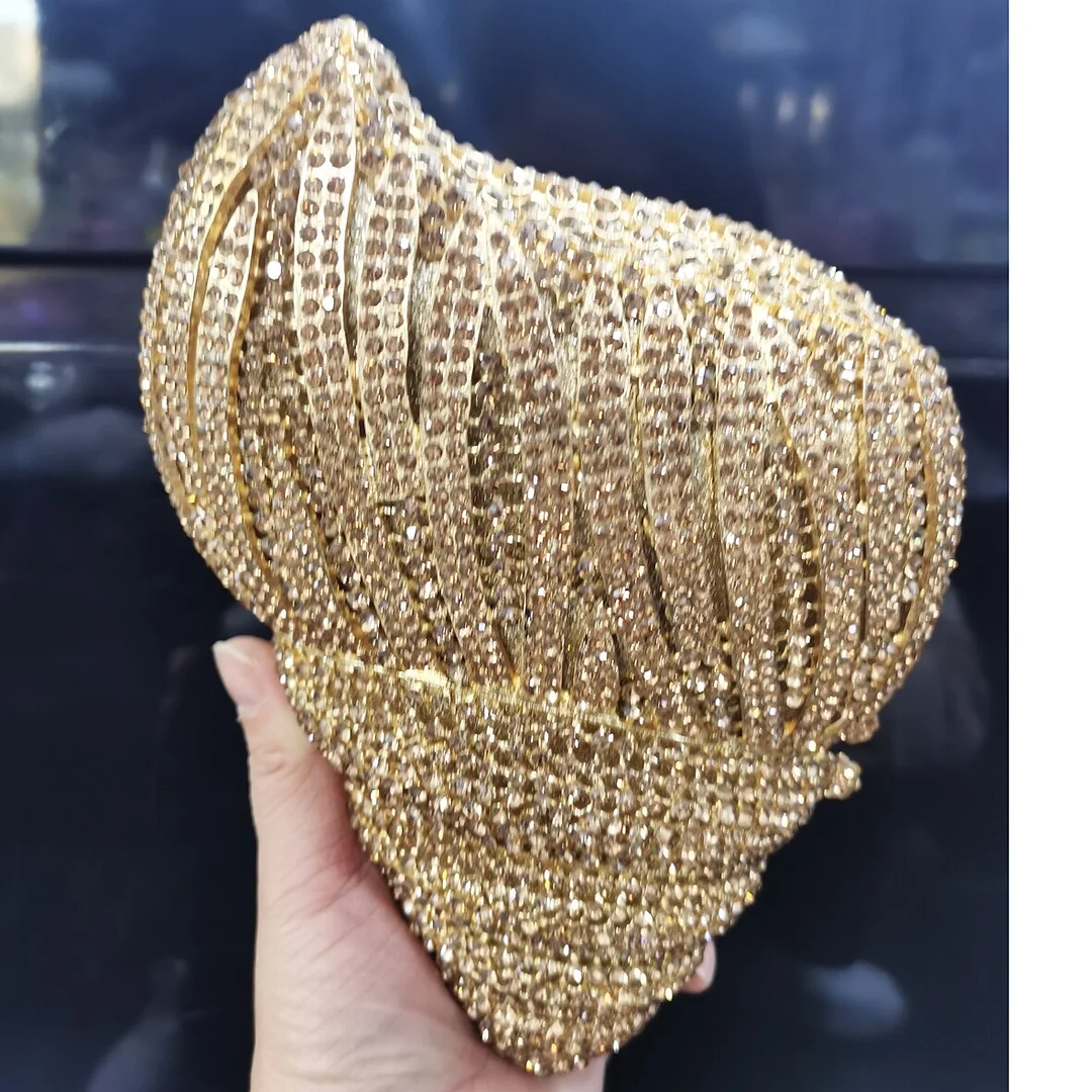 Luxury Crystal Bags torch Shape Designer Evening Bags Gold Silver Prom Handbags banquet Clutch Bags Women Wedding Purse SM79