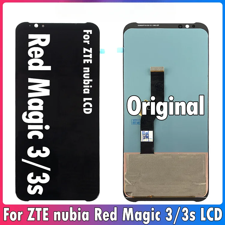 Original For ZTE Nubia Red Magic 3 LCD NX629J Display Touch Screen Digitizer Assembly For Nubia Red Magic 3S LCD Display