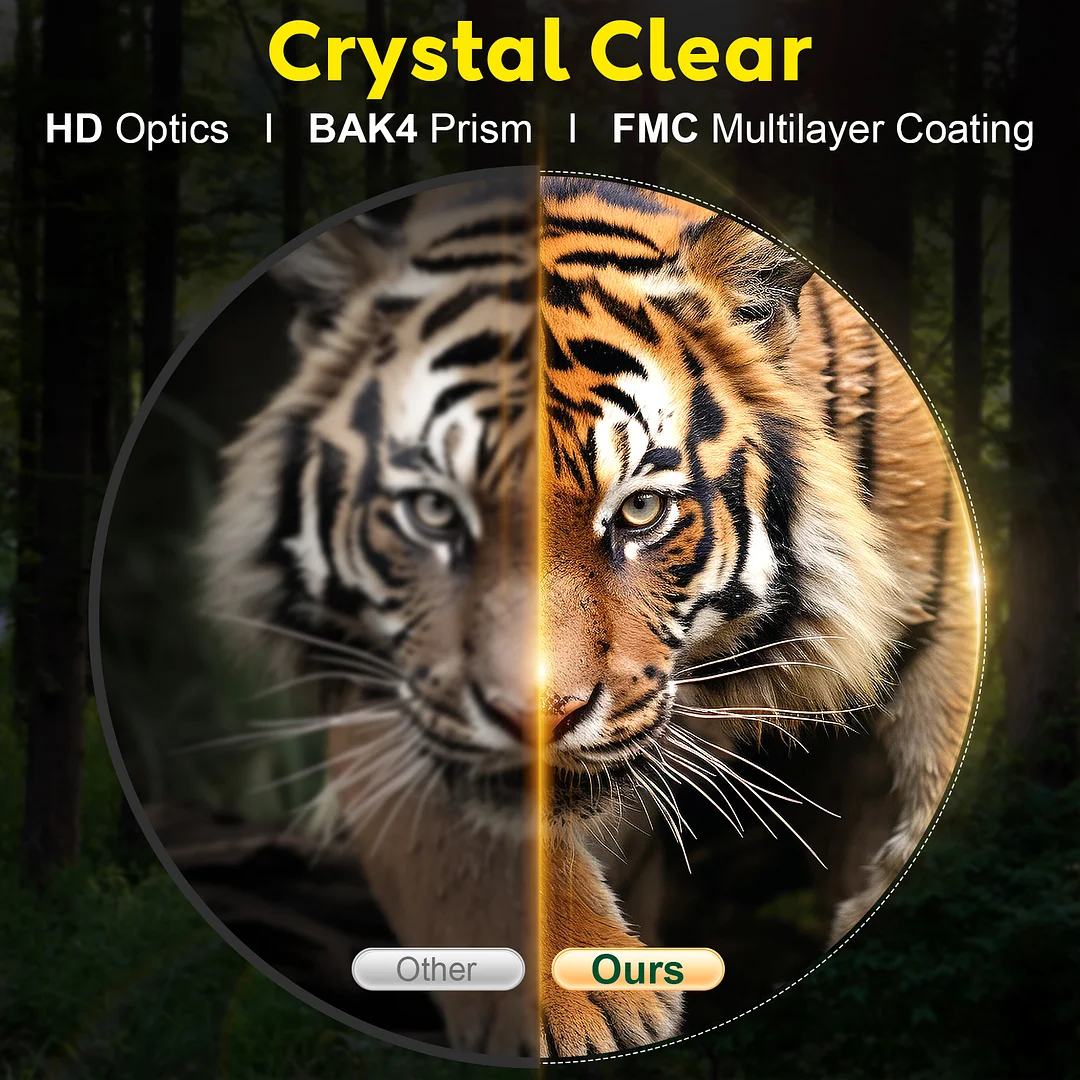 HD Binoculars for Adults, Lightweight Waterproof, High Powered with Upgraded Phone Adapter (green)