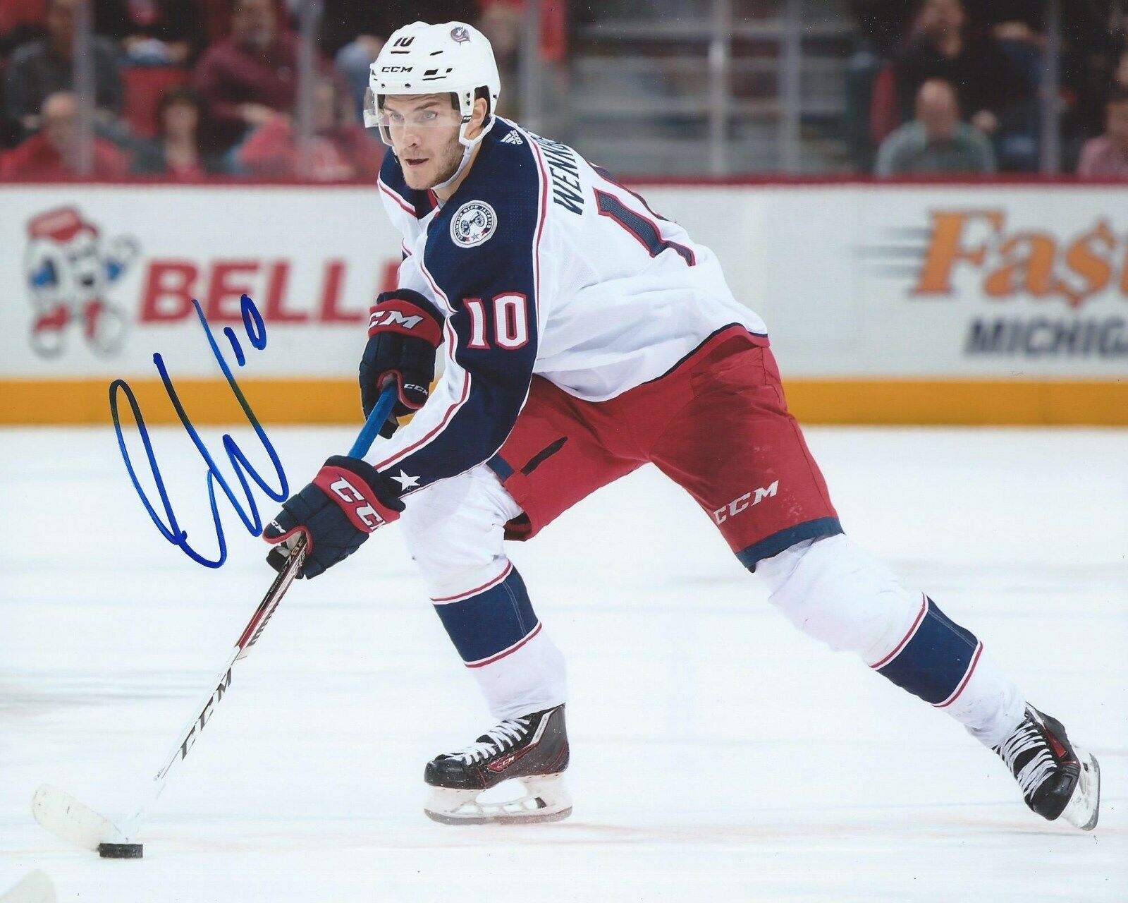 Alexander Wennberg Signed 8x10 Photo Poster painting Columbus Blue Jackets Autographed COA D