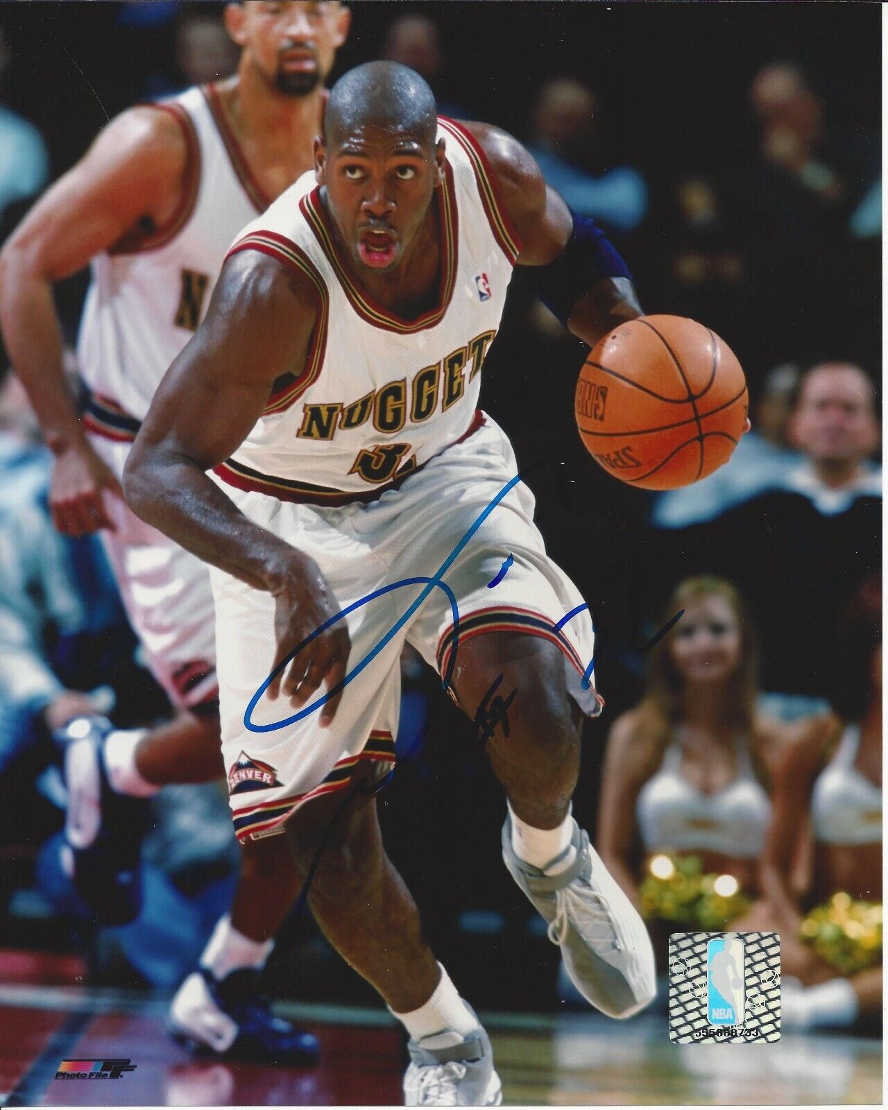 NeNe Hilario Autographed 8x10 Denver Nuggets RareB572