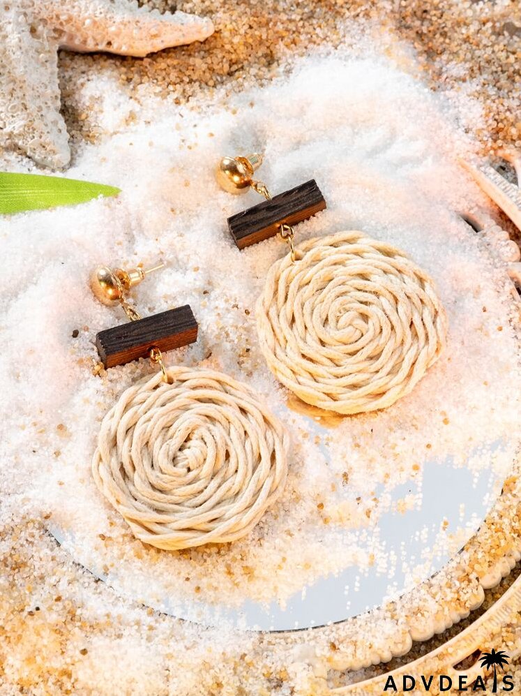 Cotton Drop Earrings