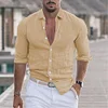 Camicia casual traspirante a maniche lunghe da uomo
