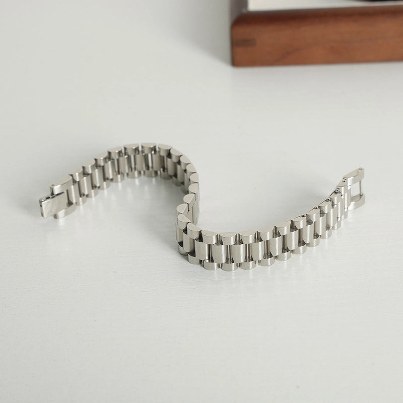 Minimalist Color Block Titanium Steel Plating Unisex Bracelets
