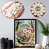Diamond Painting-DIY Special Shaped Drill Pearl Painting Flower Basket(30x40cm)
