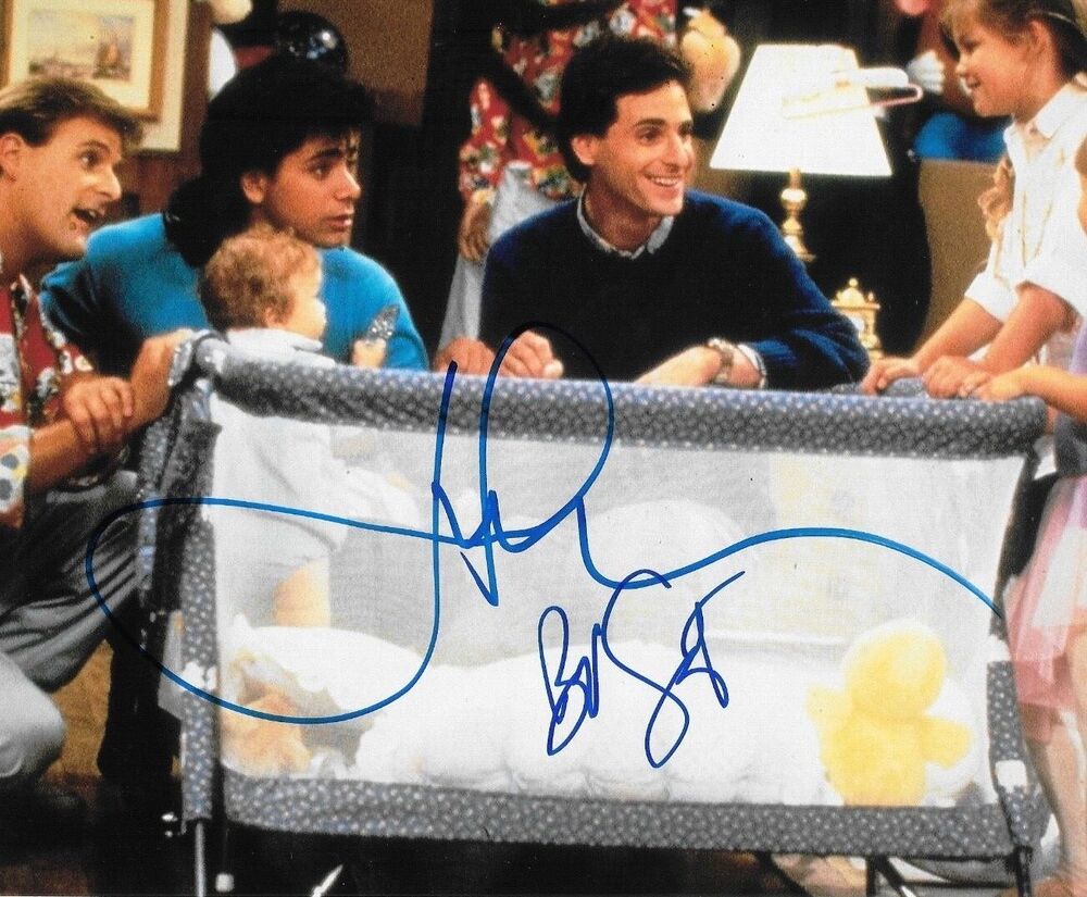 * JOHN STAMOS & BOB SAGET * signed 8x10 Photo Poster painting * FULL HOUSE * PROOF * 7