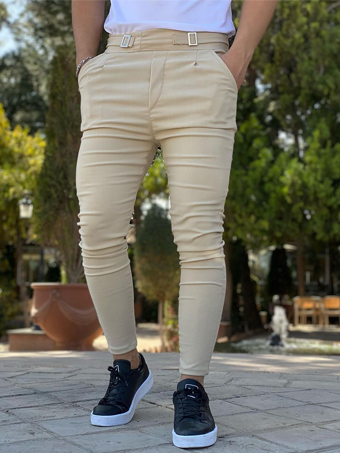 Men's Casual Yellow Pants