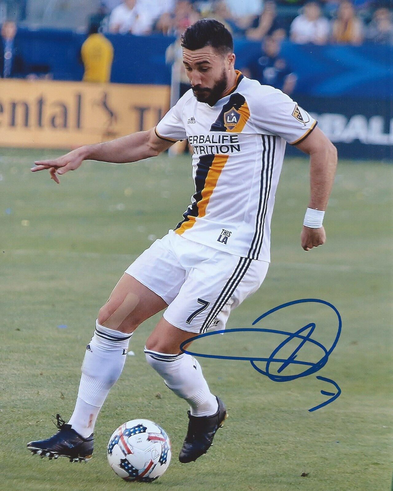 Romain Alessandrini Signed 8×10 Photo Poster painting Los Angeles LA Galaxy Autographed COA B