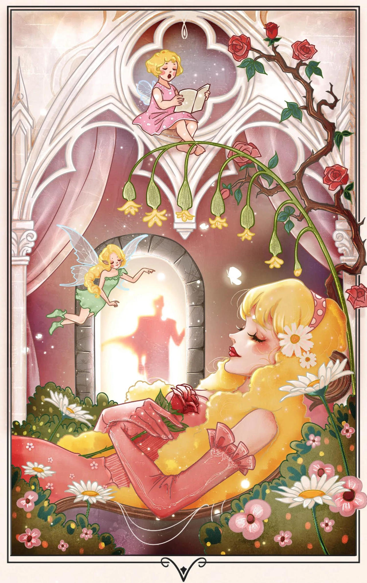 Disney Princess Jasmine Snow White Alice Mermaid Rapunzel 30*50CM(Canvas) Full Round Drill Diamond Painting gbfke