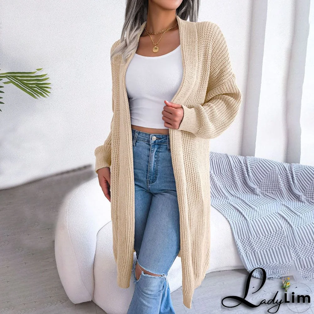 Casual Solid Colour Cardigan