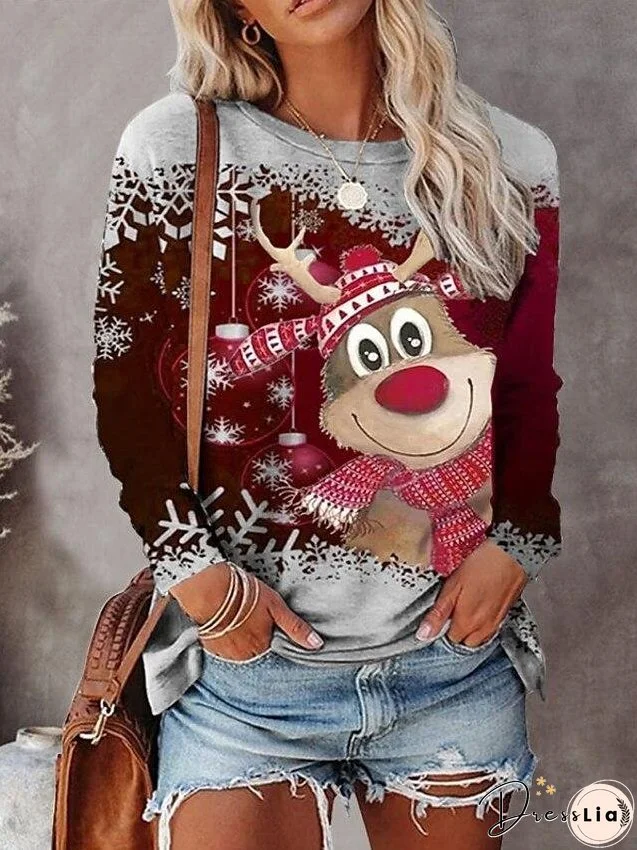 Ugly Christmas Shirt Women's Reindeer
