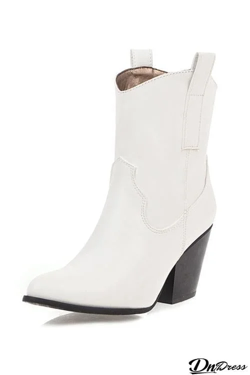 Chunky Heel Ankle Boots