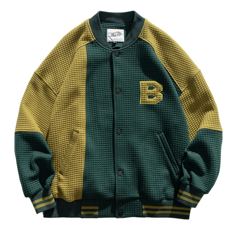 Letterman Jacket Outfit Senior Jackets Varsity Baseball Coat Spring and Autumn Baseball Uniform Jacket Top for Men