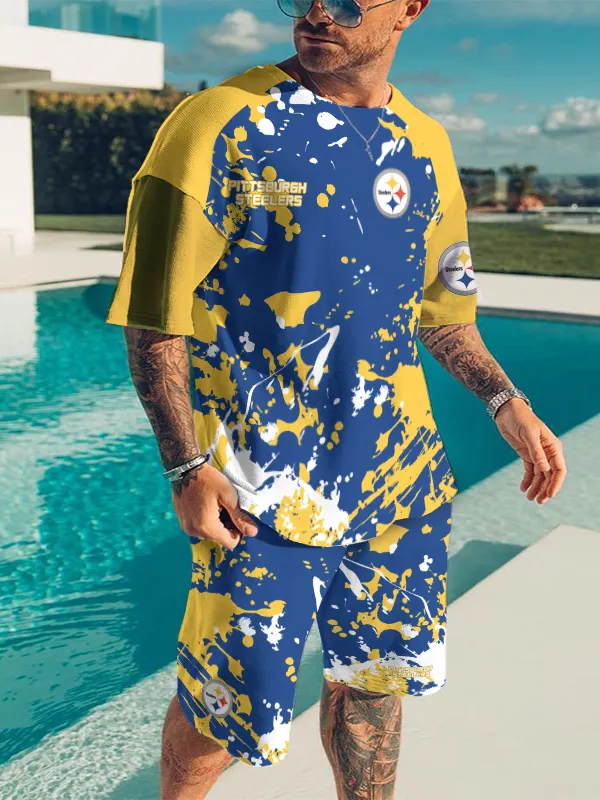 Pittsburgh Steelers Limited Edition Top And Shorts Two-Piece Suits