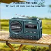 Portable FM Radio with LED Display Digital Radio Recorder BT 5.4 Radio Speaker