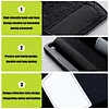 Motorcycle Handlebar Storage Bag Headphone Jack Design EDirt Bike Frame Bag with Adjustable Armband Large Capacity for Phone Card Drinks Key Daily Necessities